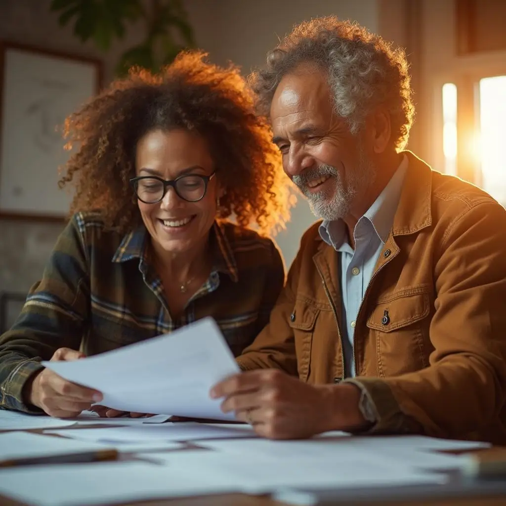 man and woman selling a drug testing company for sale