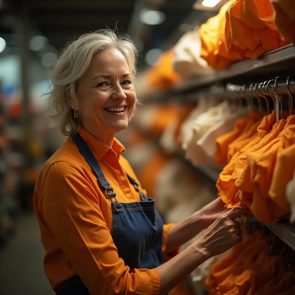 woman selling clothing manufacturing business for sale